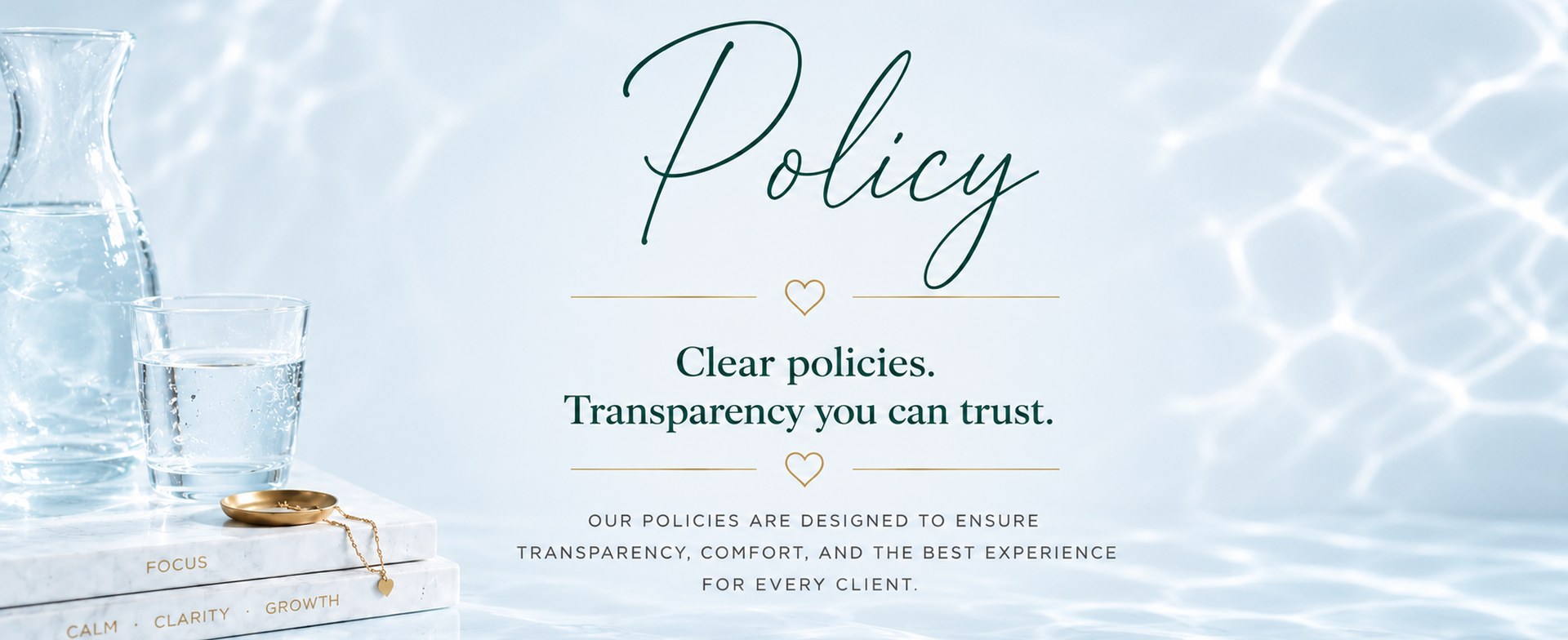 Policy — clear policies, transparency you can trust