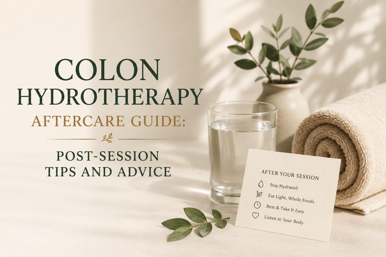 Colon Hydrotherapy Aftercare Guide:
